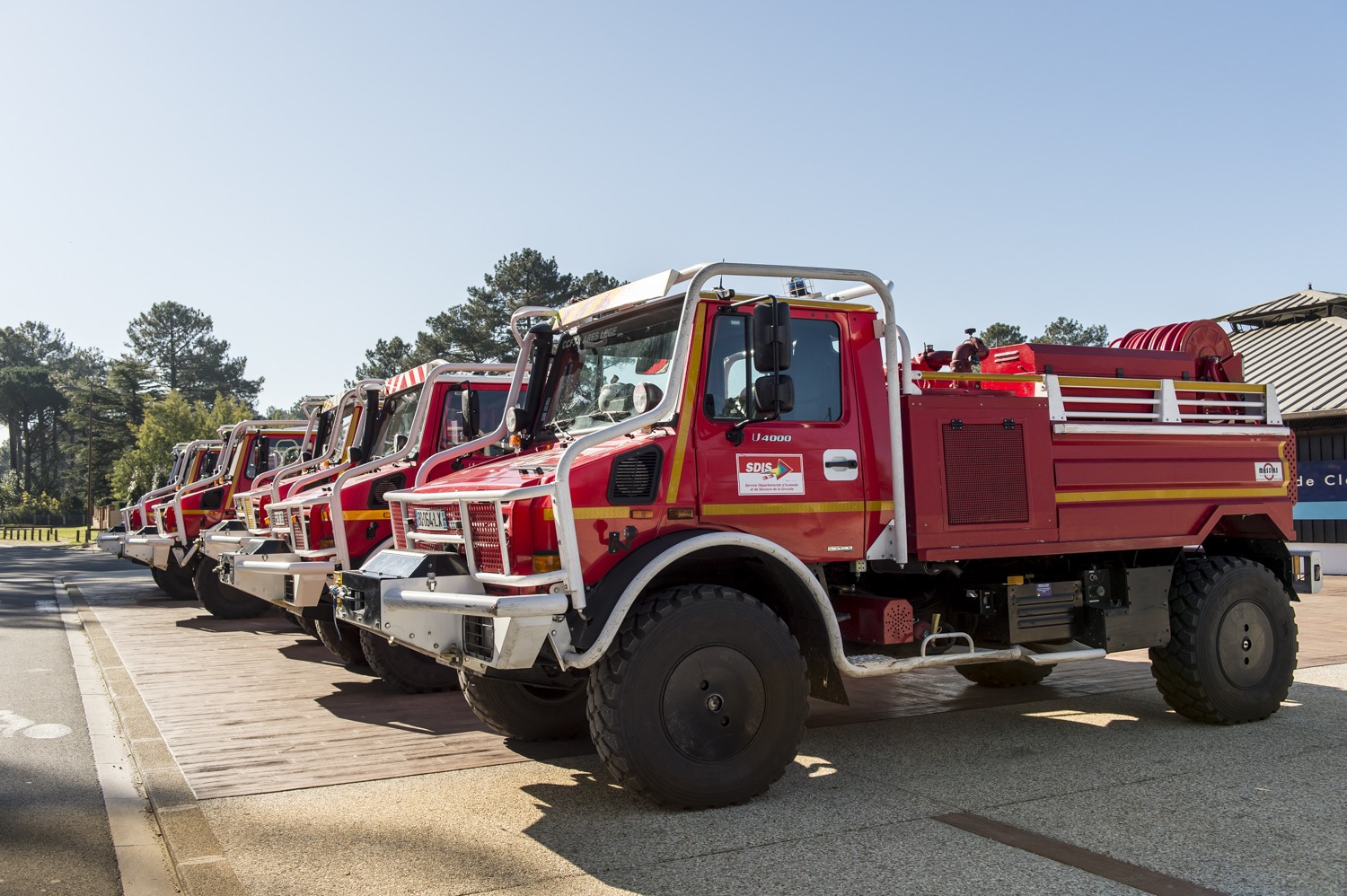 Les véhicules du SDIS dédiés à la lutte contre les feux de foret.